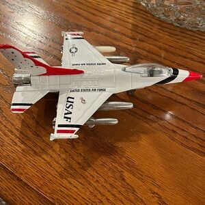 United States, Air Force metal Thunderbird jet 71/2” long 51/2” wide
